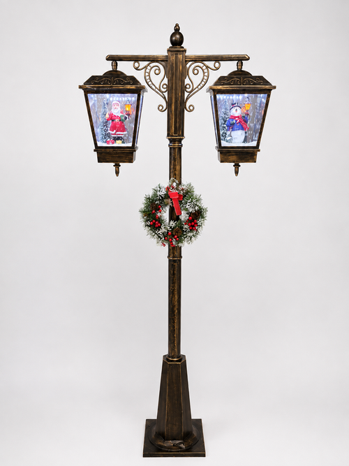 Karácsonyi dupla zenélő lámpa 188cm