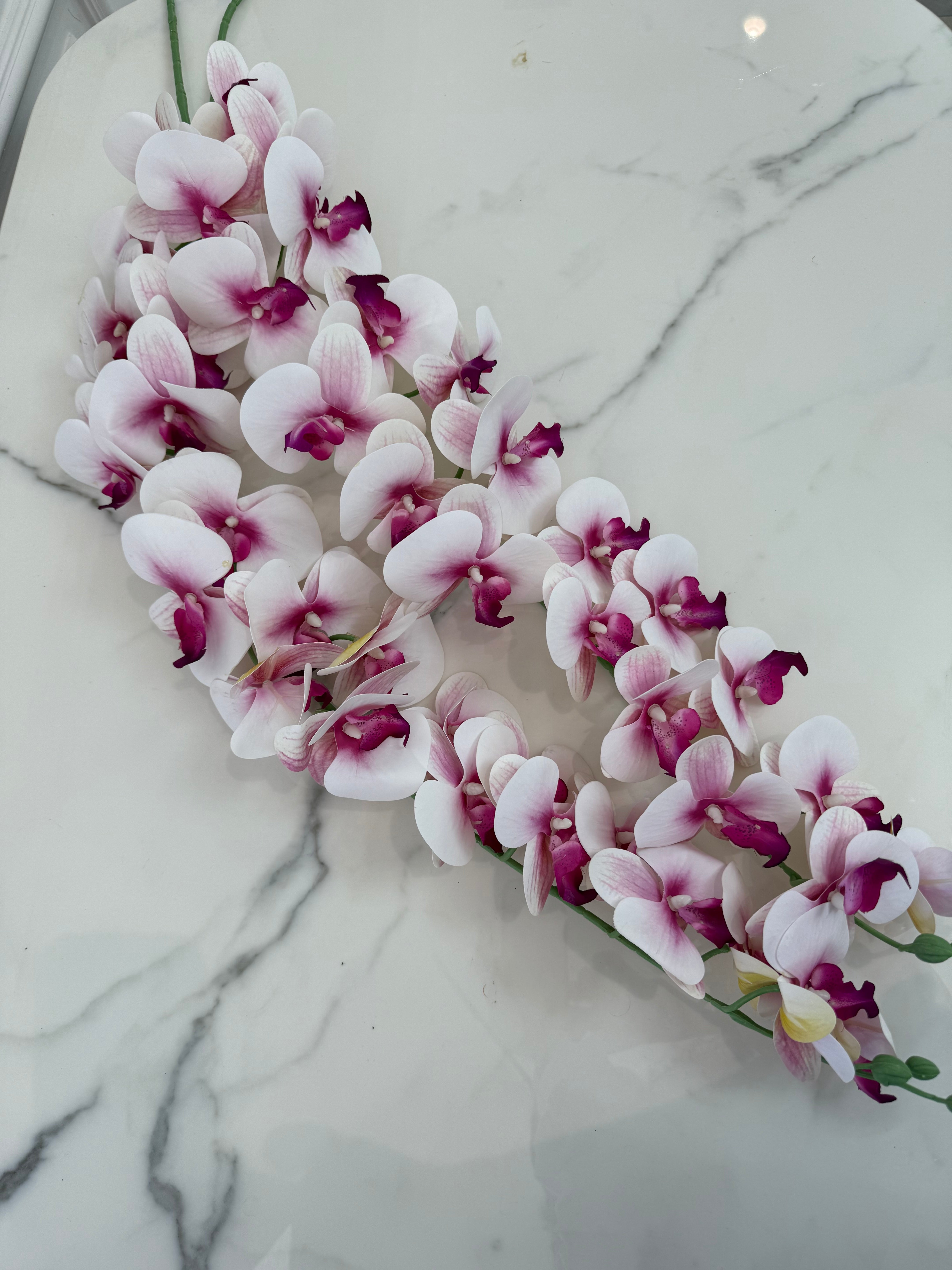 Fehér orchidea 100 cm