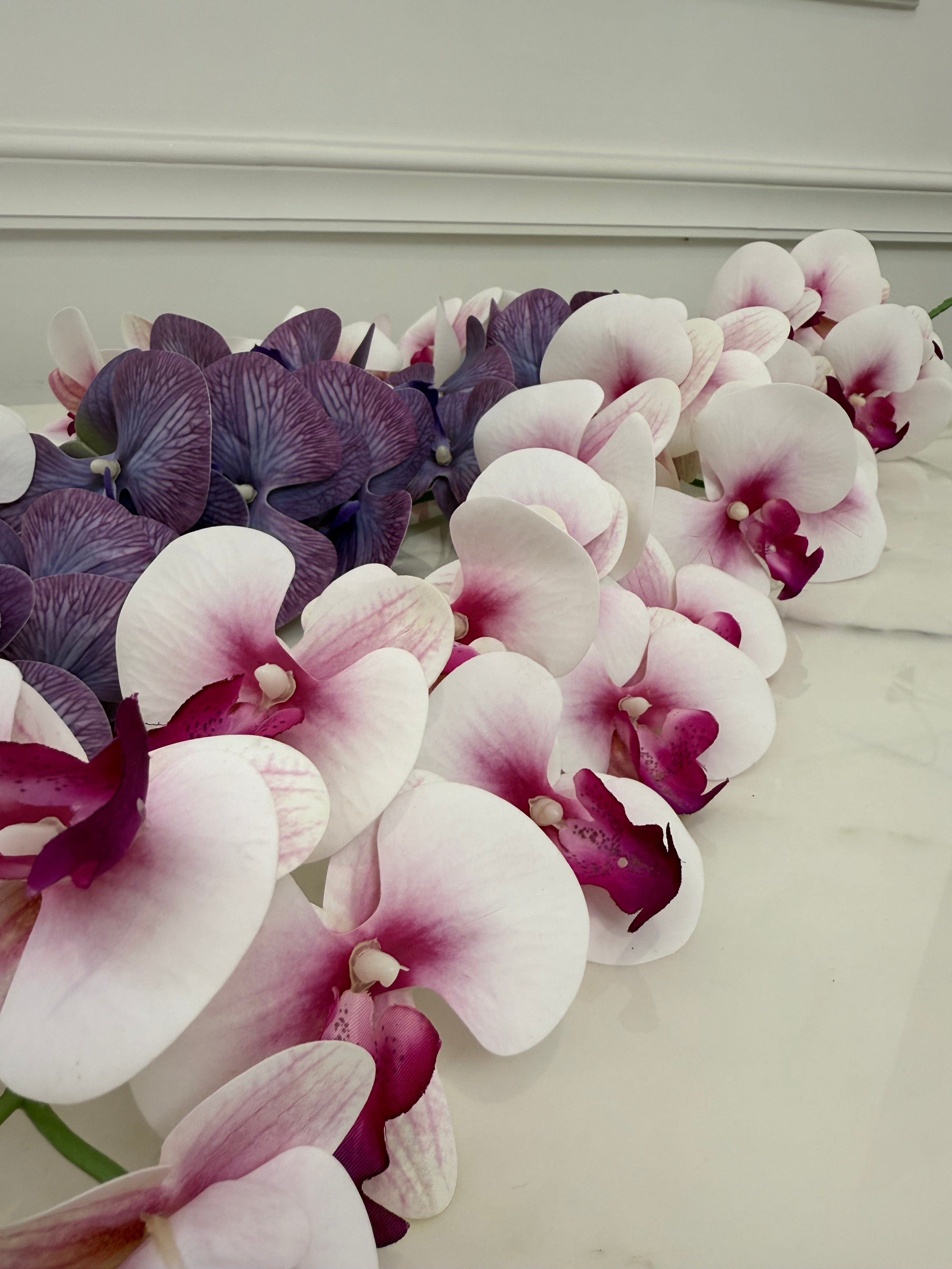 Fehér orchidea 100 cm